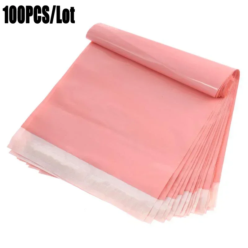 Self Seal Envelops Plastic Packaging Bag 100pcs/lot light Pink Courier Mailing Shipping Bags Plastic Bags For Packing