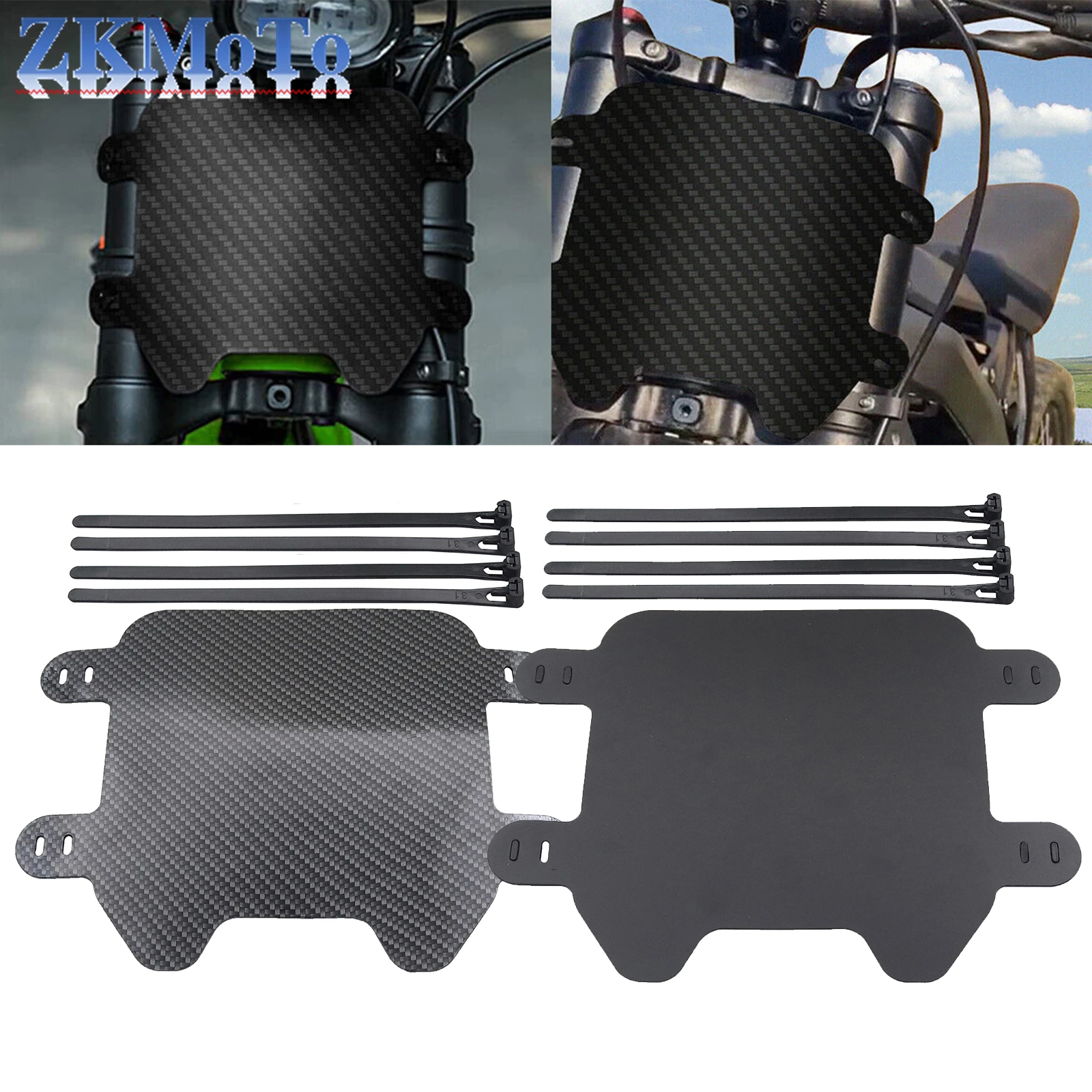 Motorcycle Front Number Plate Frame Holder For Sur-ron SurRon Light BeeX Segway X160 X260 Electric Off-road Motocross Accessory