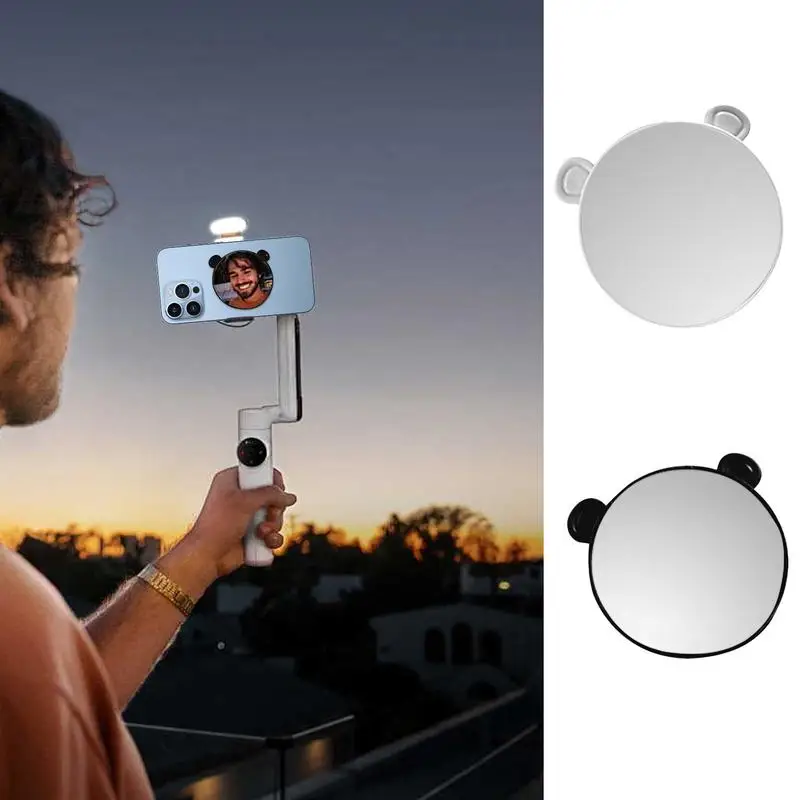 

Magnetic Phone Selfie Mirror Phone Back Camera Wide Angle Video Magnet Selfie Mirrors For iPhone 15 14 13 for Vlogging Video
