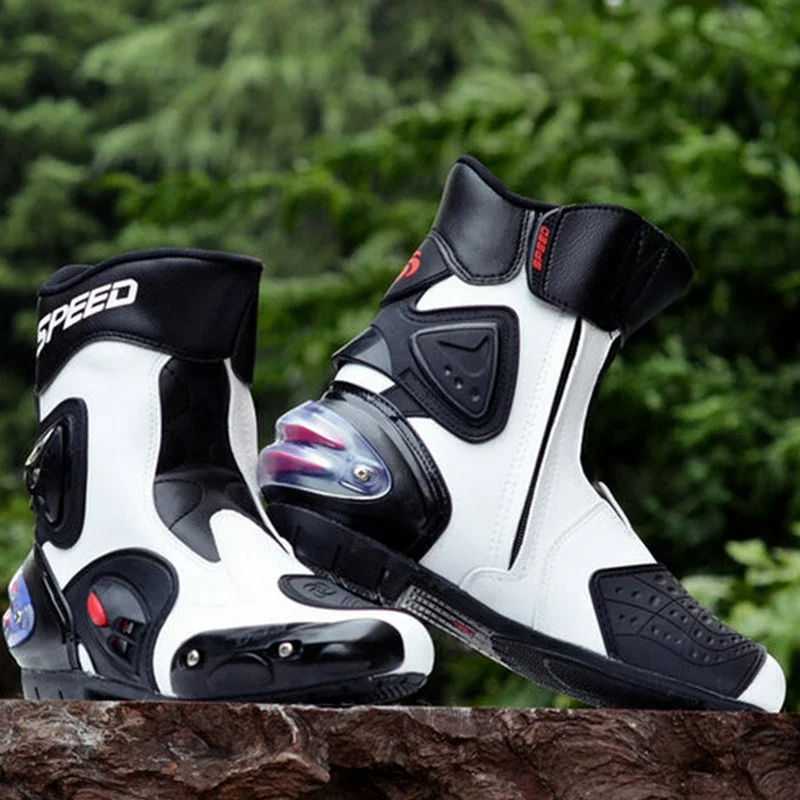 Riding Tribe Microfiber leather Motorcycle Boots Pro biker Speed