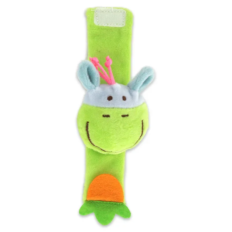 Soft Baby Rattle Toys Wrist Foot Sock Hand Arm Leg Ankle Handheld Rattles for Infants Sensory Plush Animal Toys for Newborn Gift