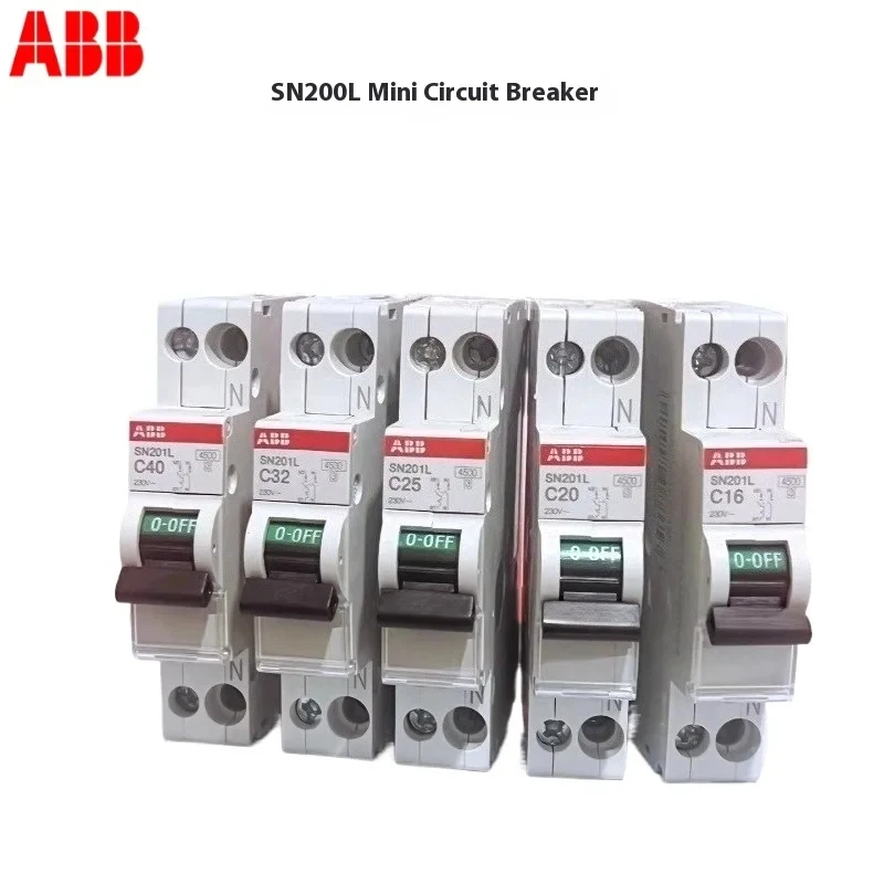

Автоматический выключатель переменного тока ABB One SN201L, 6А 10А 16А 20А 25А 32А 40А, переключатель, умный дом