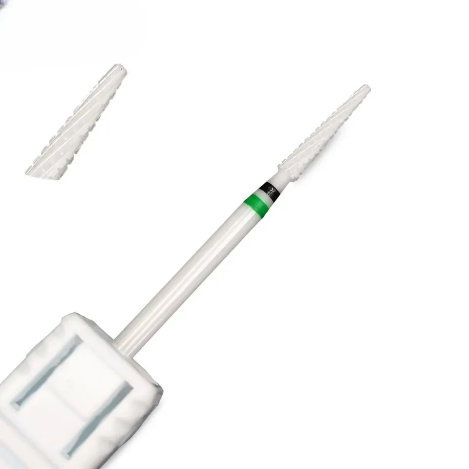 

Ceramic Nail Drill Bit 3/32" Rotary Cuticle Clean Burr Bits For Manicure Electric Drill Accessory Nail Beauty Tools-L358T