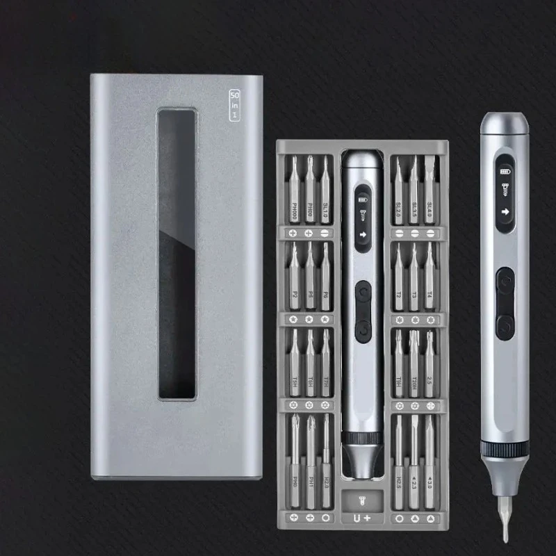 Precision Electric Screwdriver Set Silent Type-c Charging Cordless Disassembly Tool Multifunction Screwdriver Combination