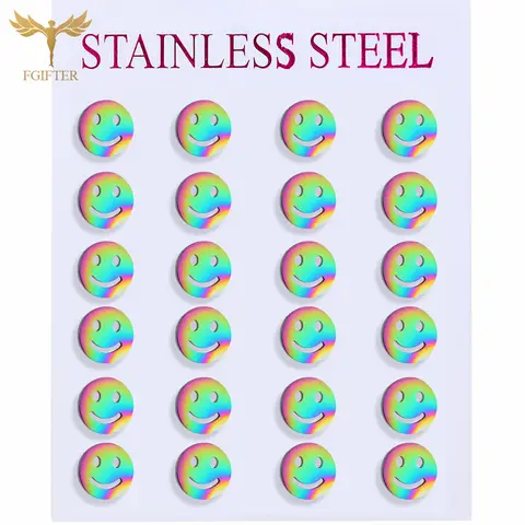 12 जोड़ी हिपहॉप इयररिंग्स पुरुषों और महिलाओं के लिए, प्यारी मुस्कान वाली स्टड इयररिंग्स, स्टेनलेस स्टील के कान छेदने वाले आभूषण, पार्टी उपहार, पुनर्विक्रय के लिए सस्ते 10 best sales स्माइली पियर्सिंग आभूषण - №4