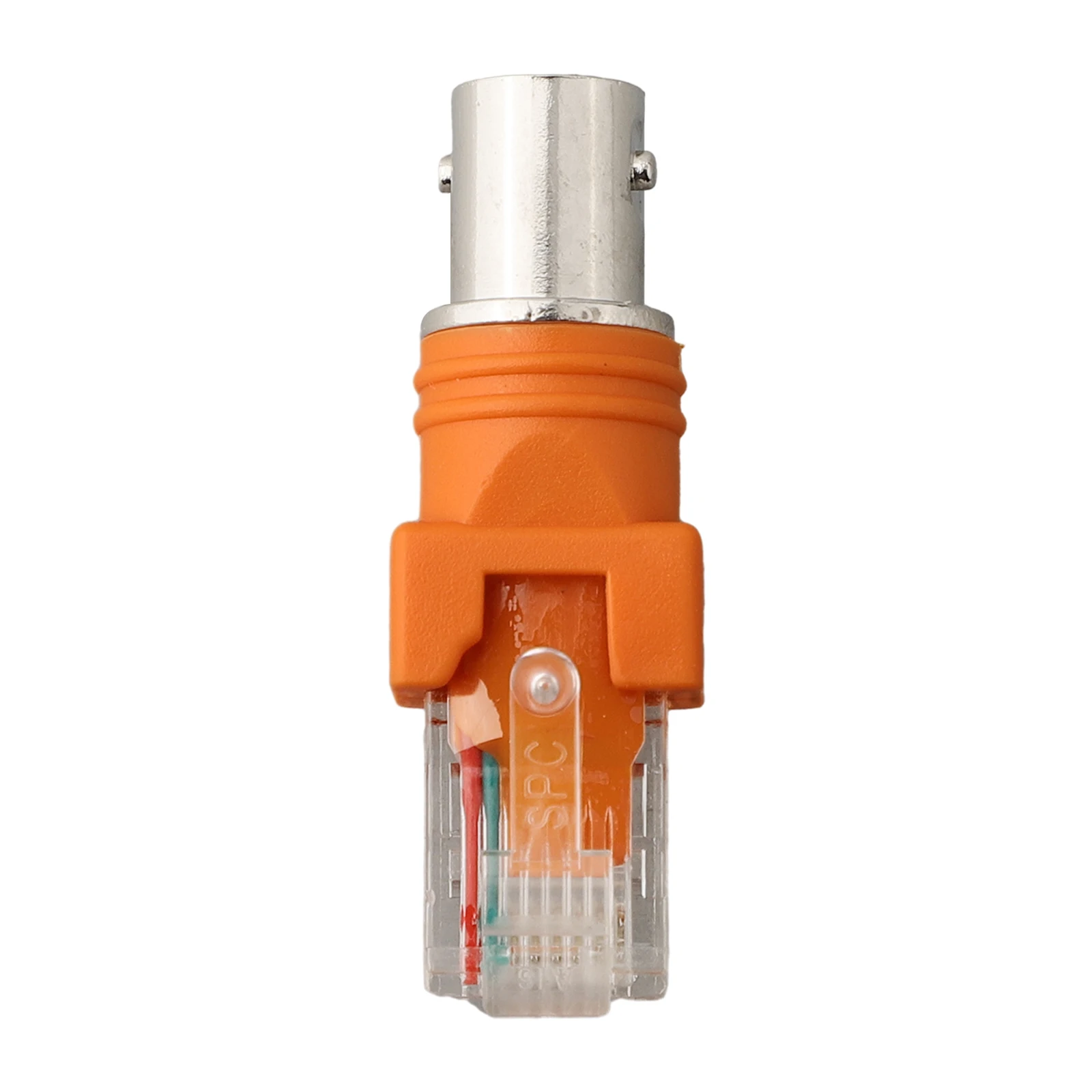 Orange BNC Female To For RJ45 Male Adapter For Coaxial Coupler Connector For Network Cable Line Finder Testing Tools Industrial
