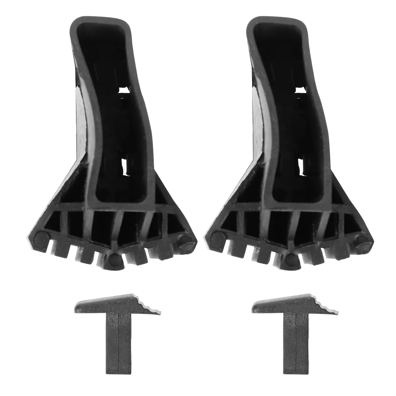 1Set Multi-Functional Ladder Feet Covers Thick Rubber Non-Slip Ladder Foot Protector for Extension and Telescoping Ladders