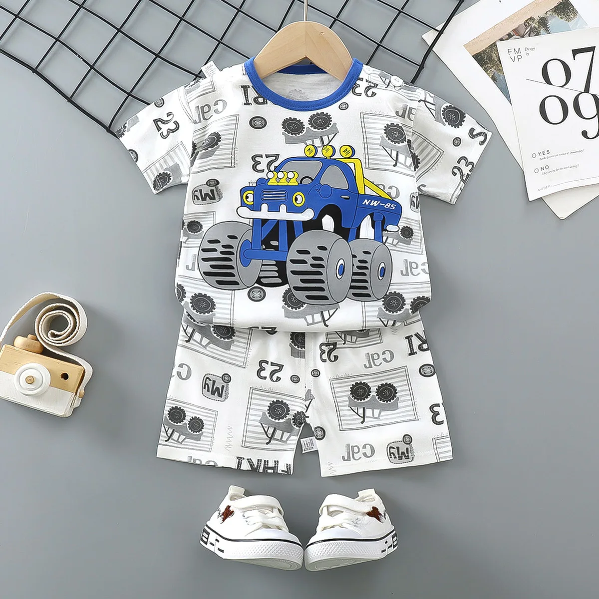 2023 Baby Boys Clothing Sets Summer Short Sleeve Cotton kids set 2Pcs leisure baby girls clothes