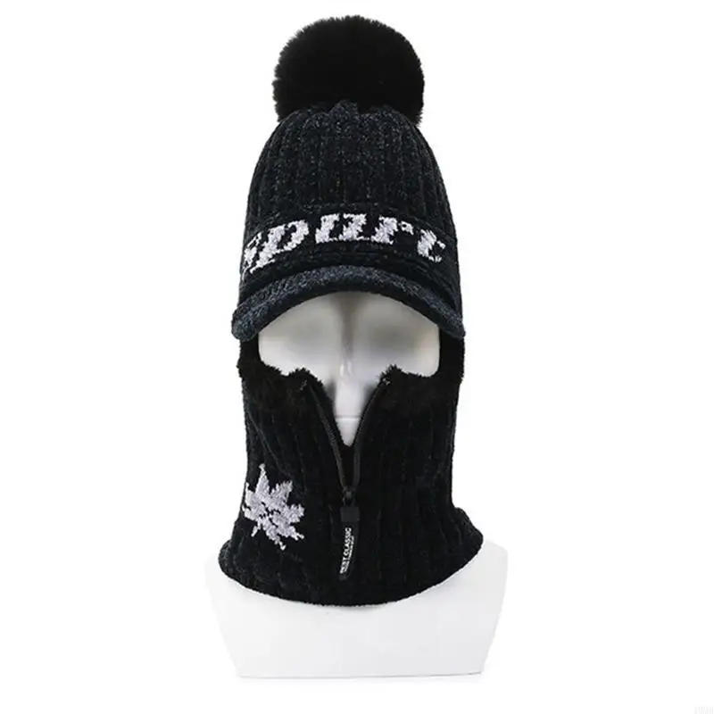 الشتاء محبوك بالاكلافا قبعة صغيرة 3 في 1 قبعة تزلج الدراجات قناع الرقبة الجراب غطاء كامل بيني معطف شتوي لوازم 49MB