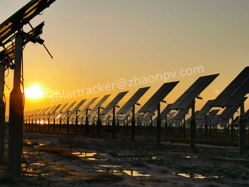 Low Cost Semi-auto Dual Axis Seasonally Adjustable Solar Tracking System Dual Axis Solar Pv Tracking System