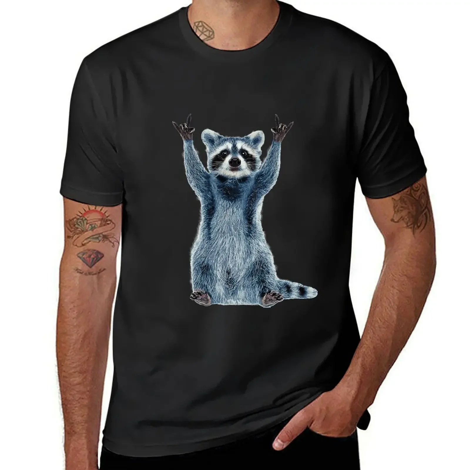 

Raccoon Shirt-Cool Nature Raccoon Tee Cute Raccoon Classic T-Shirt Blouse vintage clothes mens graphic t-shirts anime