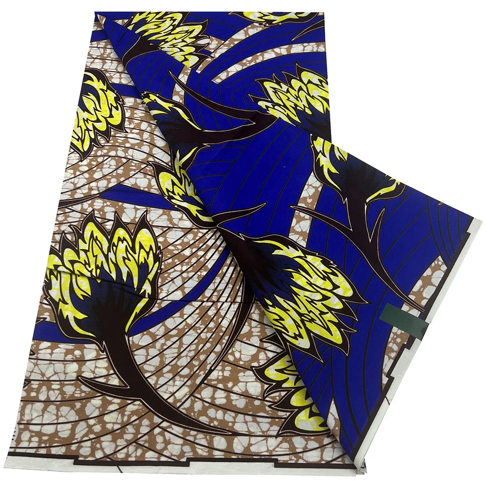 African Super Wax Prints Fabric 100% Cotton 2024 New Style African Fabrics Nigerian Wax Print High Quality