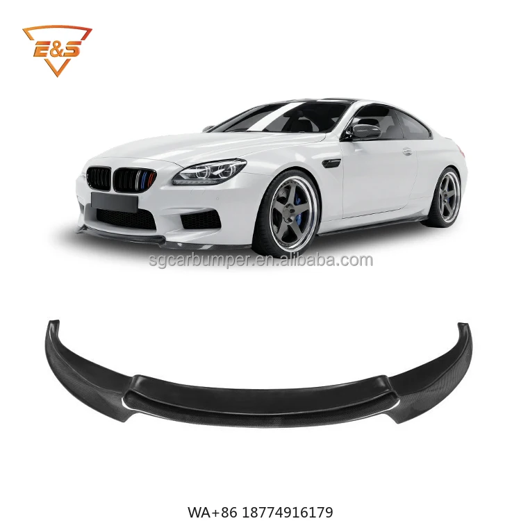 

High Quality Carbon Fiber Body Parts Front Lip for 6 Series M6 F12 F13 Upgrade to V Style Car Accessories Front Lip