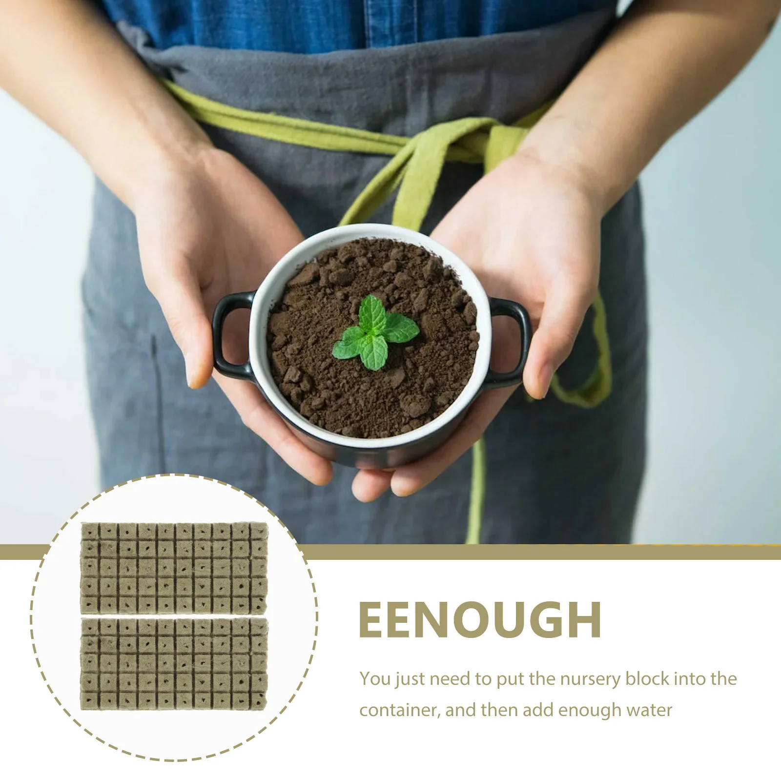 

100Pcs Grow Cubes Nursery Blocks Soilless Cultivation Planting Supplies Garden Seedling Starter Nutrient Blocks