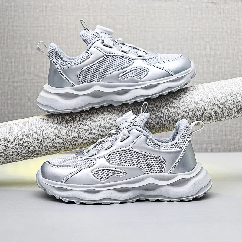 

Hot Selling Autumn Mesh Childrens Sports Shoes Rebound Shock-absorbing Lightweight Running Shoes Comfortable Simple Casual Shoes
