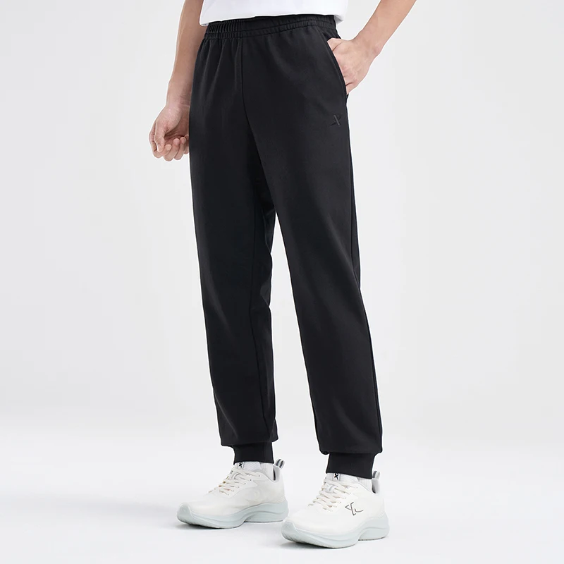 Xtep Knitting Trousers For Men 2024 Autumn Soft Pants Trendy Retro Comfortable Bottoms 876329630162