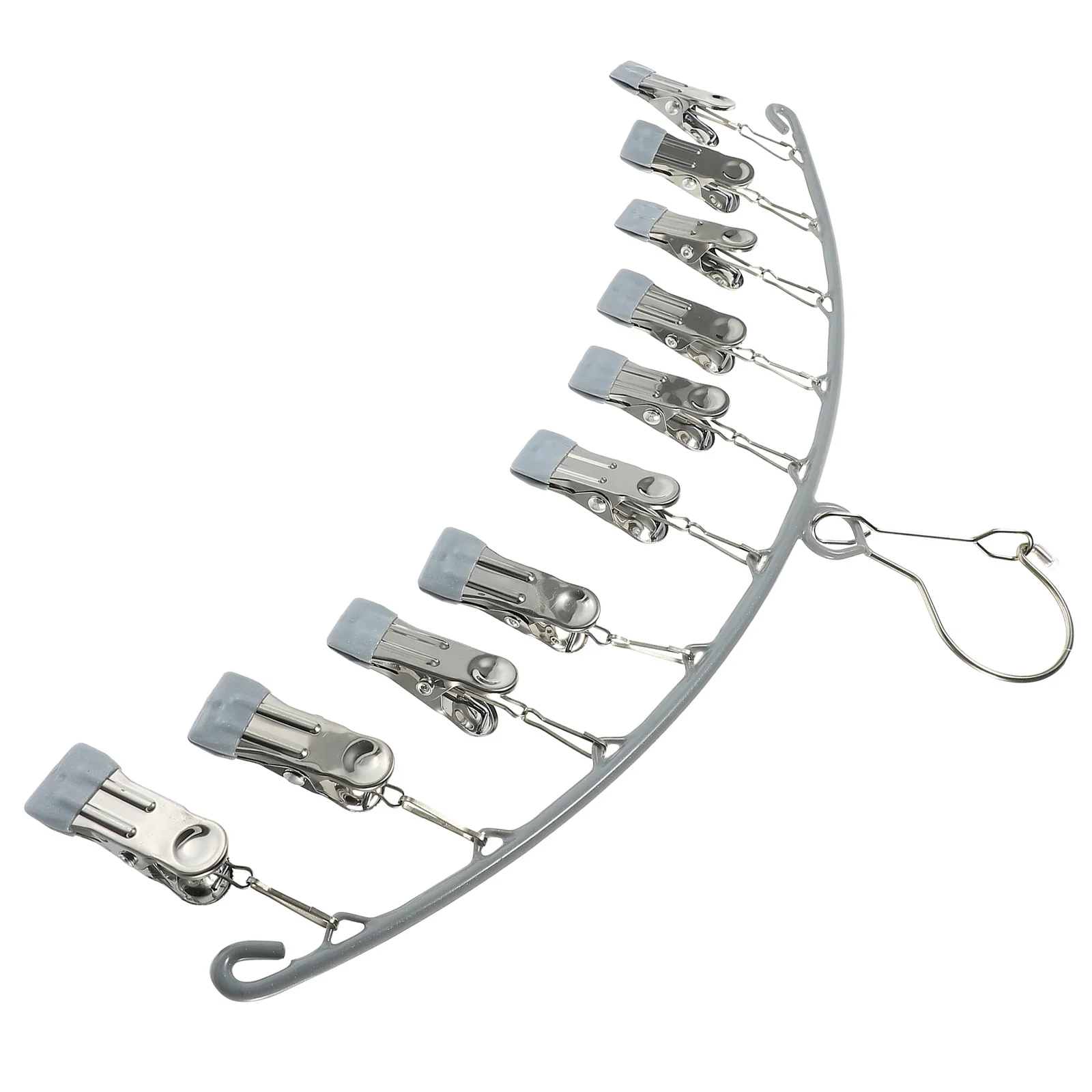 

Sock Rack For Hanging Underwear Rack Stainless Steel Clips No Trace Clothes Hanger Grey Laundry Underwear Dryer Home Use