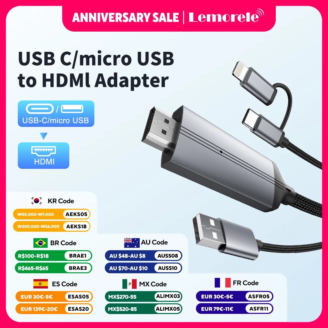 Lemorele LD36 Usb C…