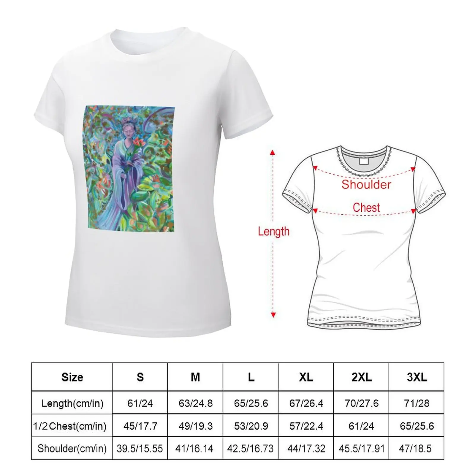 Goddess of Mercy T-shirt summer clothes tops aesthetic clothes luxury designer clothing Women