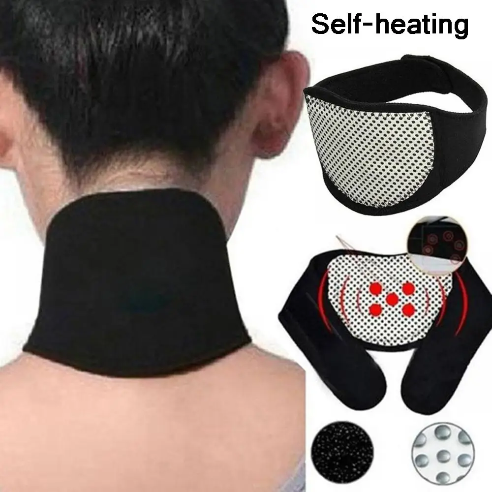 Pain Relieve Cervical Disc Therapy Warmer Neck Relaxation Self-heating Pad Neck Care Collar Magnetic Neckband Neck Support