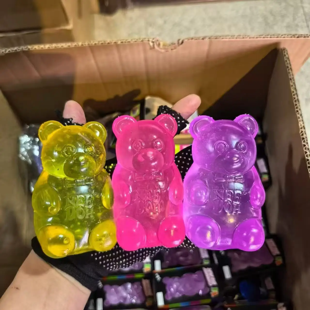 New 8cm NeeDoh Cute Gummy Bear Sensory Squeeze Toy with Jelly-like Filling Slow Rebound Stress Relief Toy To Alleviate Anxiety view 2