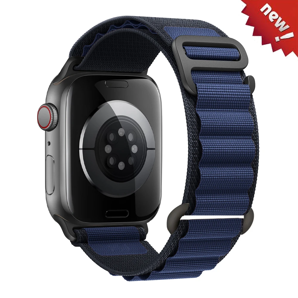 Alpine Straps For apple watch 10 band 46mm 44mm 45mm 40mm 49mm 38mm 41mm Nylon bracelet iwatch series ultra 2 10 9 3 7 8 se 42mm