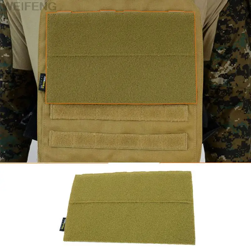 Tactical Vest Patch Molle Adapter Panel Nylon Hook&Loop Converter For Attching ID Patches EDC Tool Bag Vest Backpack Accessories