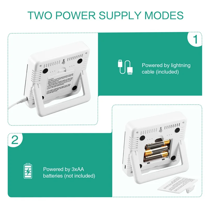 【ГОРЯЧИЙ】Внутренний уличный термогигрометр 100 м с 3 датчиками метеостанции для дома и офиса