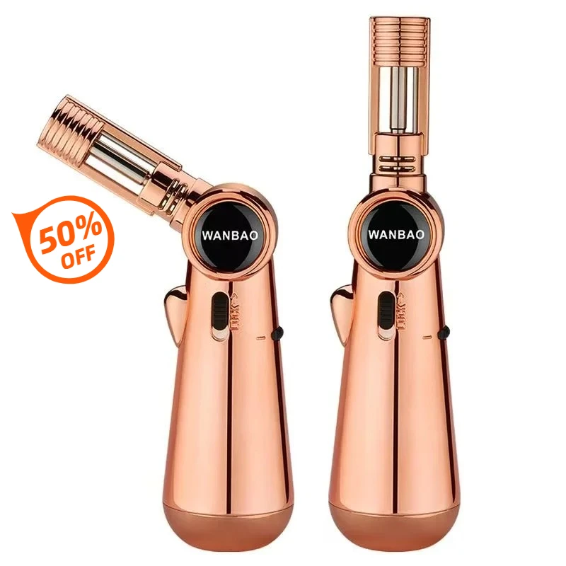 

High Power Welding Gun Torch Lighter Windproof Jet Turbo Cigar Lighter High Capacity Spray Gun BBQ Kitchen Cooking Gift for Men