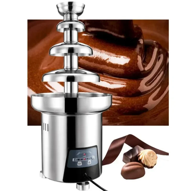 4 layer stainless steel chocolate Fountain machine wedding reception hall commercial Automatic chocolate spray tower