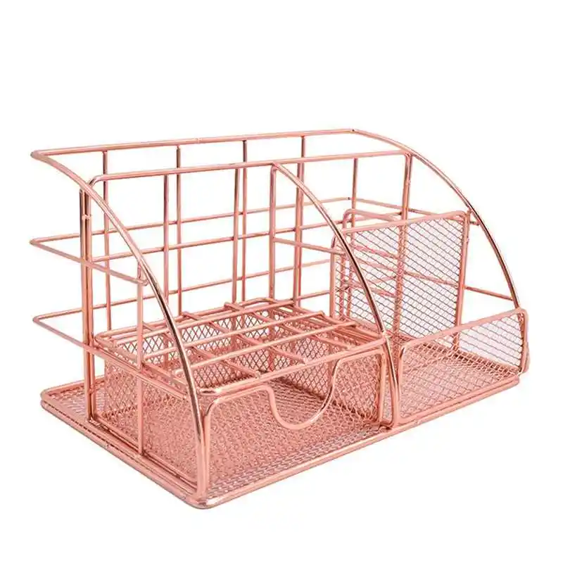 

Iron Stationery Storage Rack Office Supplies Pen Paper Hardware Desktop Rack Stationery Storage Rack