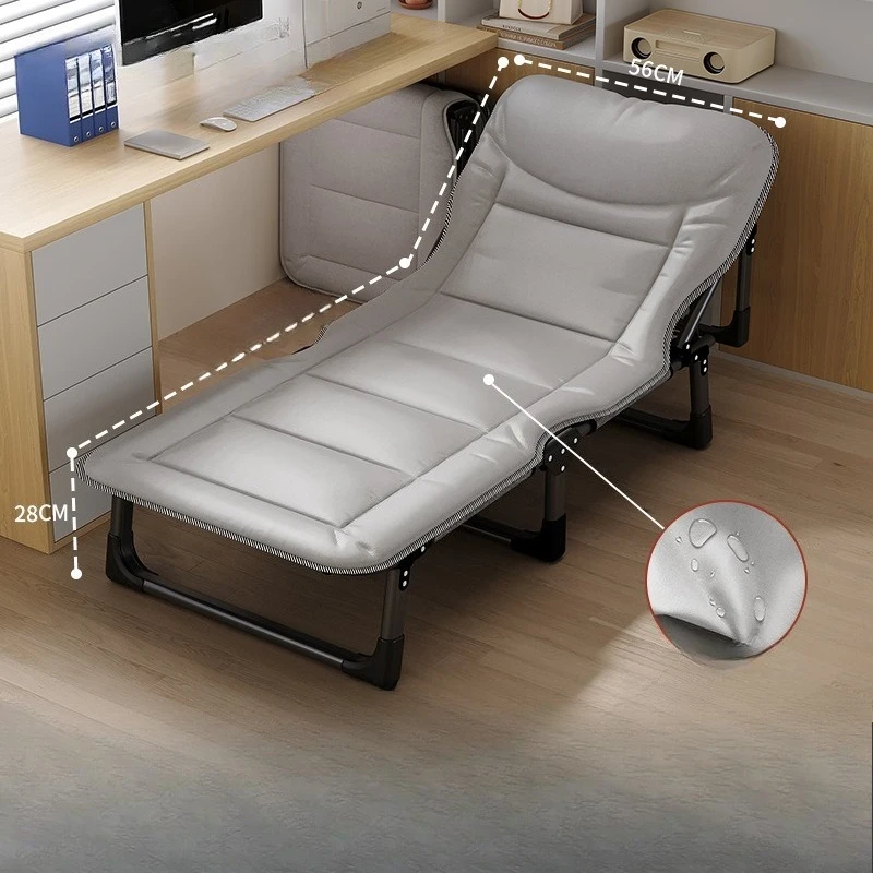 Lit pliant portable pour adulte, lit d'appoint, idéal pour le bureau, la sieste, la maison, le camping, pliable, compact, gain de place, rangement facile, confortable