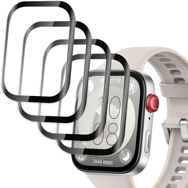 طبقة حماية لساعة هواوي Fit3 Fit4 4Pro SmartWatch واقي شاشة وليس زجاجي غطاء كامل سلسلة ساعات هواوي Fit 3 4/4Pro #1