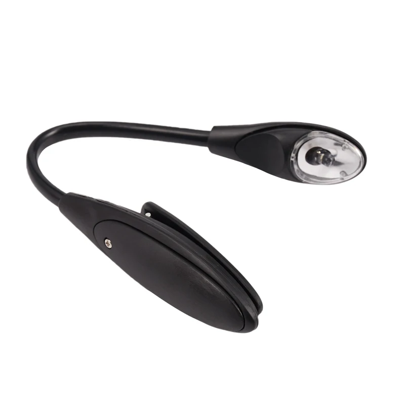 Mini zacisk elastyczny jasny Booklight LED dziennik podróży lampka do czytania białe światło stojak na książkę drobne upominki światła mała lampa stołowa