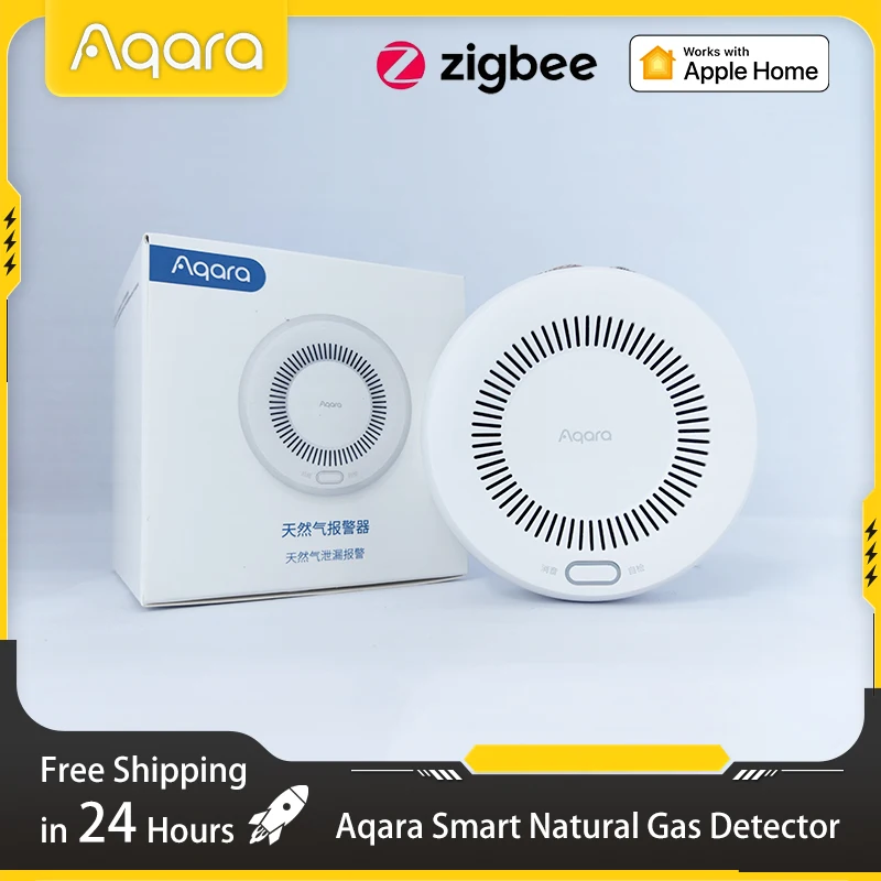 

Умный детектор природного газа Aqara Zigbee, обнаружение утечки газа, интеллектуальная связь, датчики безопасности для умного дома для приложения Homekit