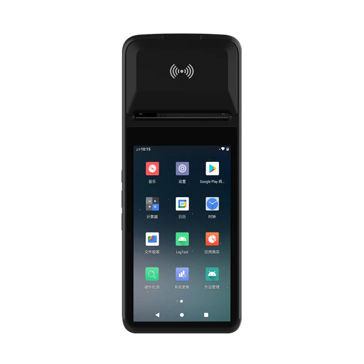 Android 11 d'écran tactile de terminal de position mobile 4G avec le scanner de code QR de caméra de lecteur de carte