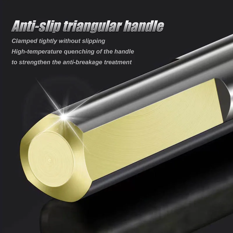 Threaded Triangle Masonry Drill Bits Set Strength Carbide Tips Concrete Drilling Bit for Ceramic Tile Wood Porcelain  Concrete