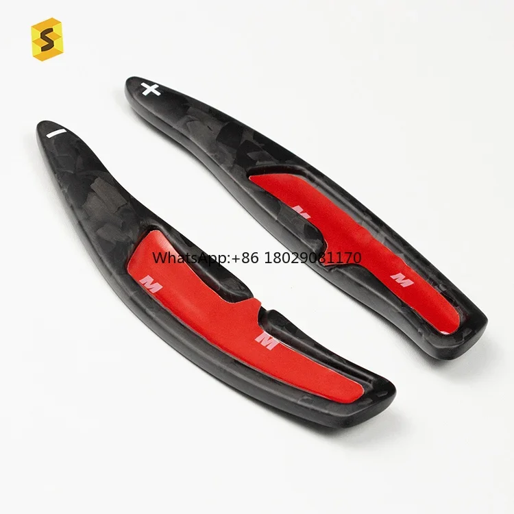 Forged Carbon Fiber Paddle Shift Steering Wheel Extension Paddle Matte Color For Porsche 718 911 918