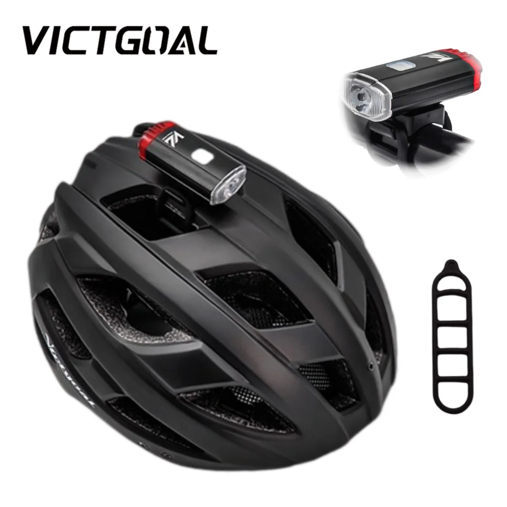 

VICTGOAL Bike Light For Helmet & Handlerbar Waterproof MTB Cycling Front Rear Flashlight for Bicycle Light USB Rechargeable Lamp