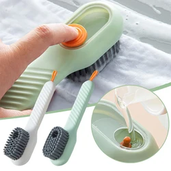 1Pcs Cleaning Brush Soft-bristled Liquid Shoe Brush Long Handle Clothes Brush Multifunctional Shoe Cleaner Cleaning Accessories