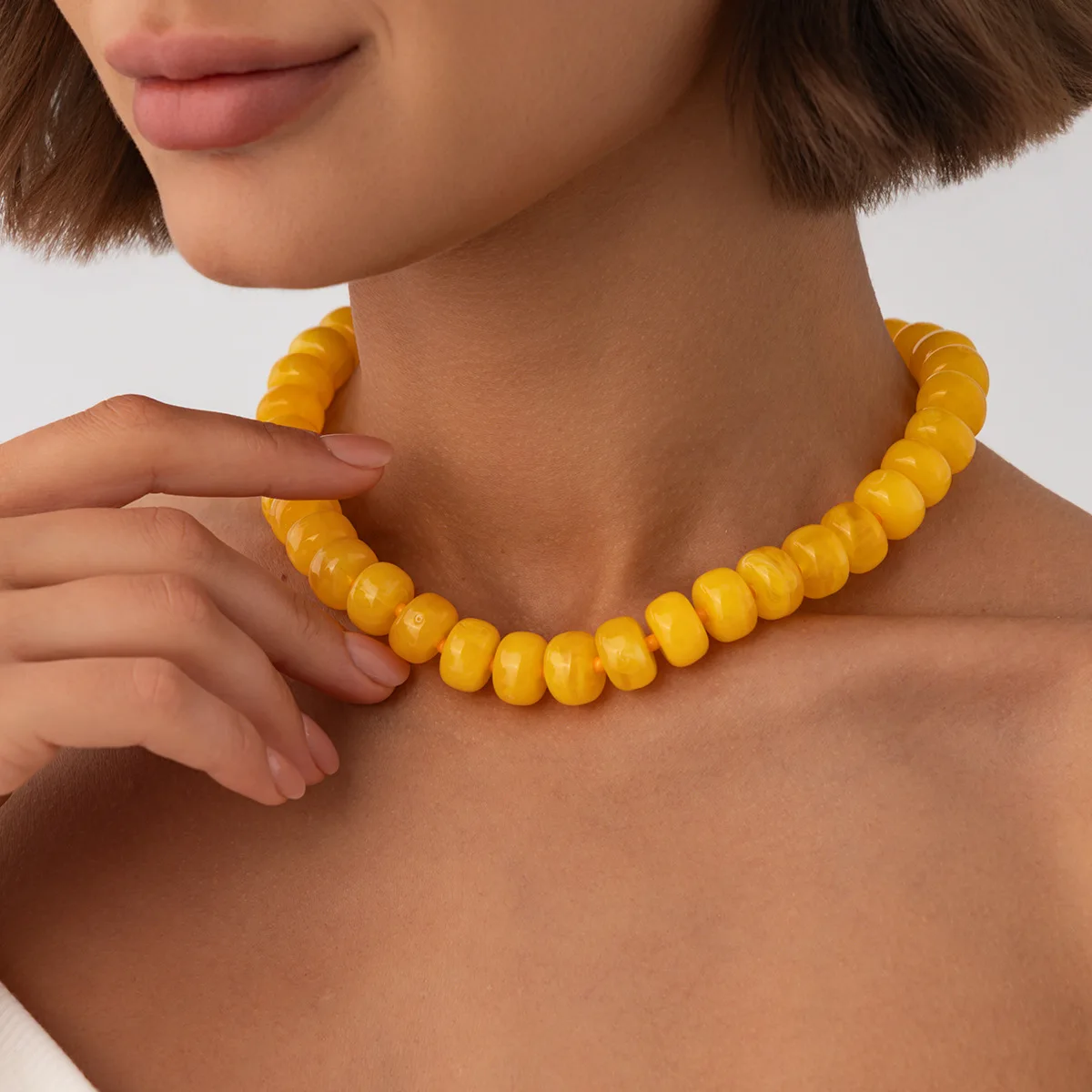 Colar choker boêmio de contas coloridas em 14 cores - foto 30