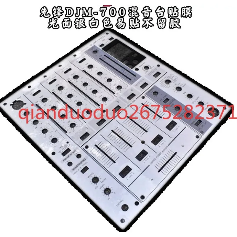 Pioneer-Mixing Console Panel Protection Film, liso branco prateado