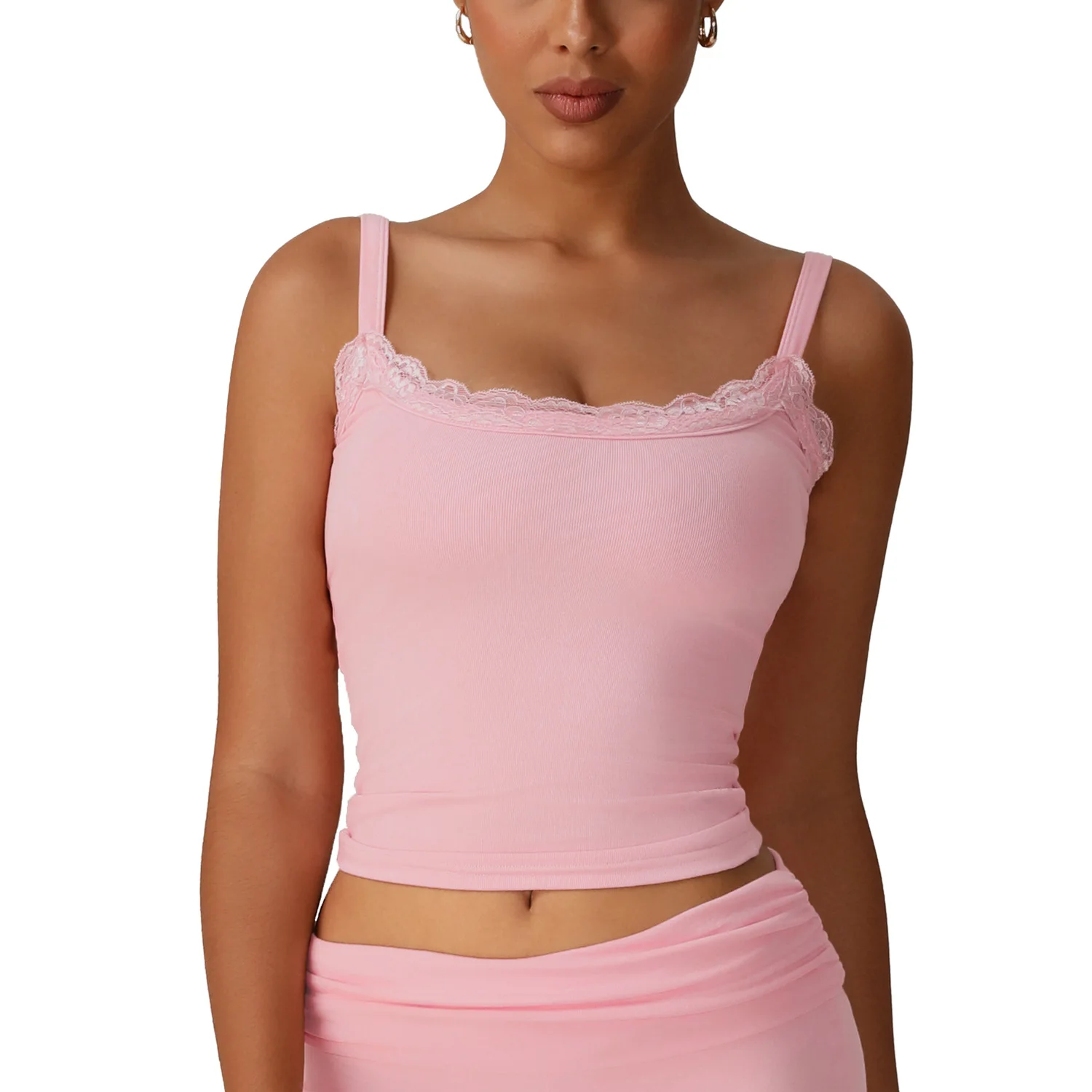 

Mermaid Curve New Lace Small Sling Sexy Vest Slim-fit Slimming Casual Sports Top Fitness Yoga Clothes