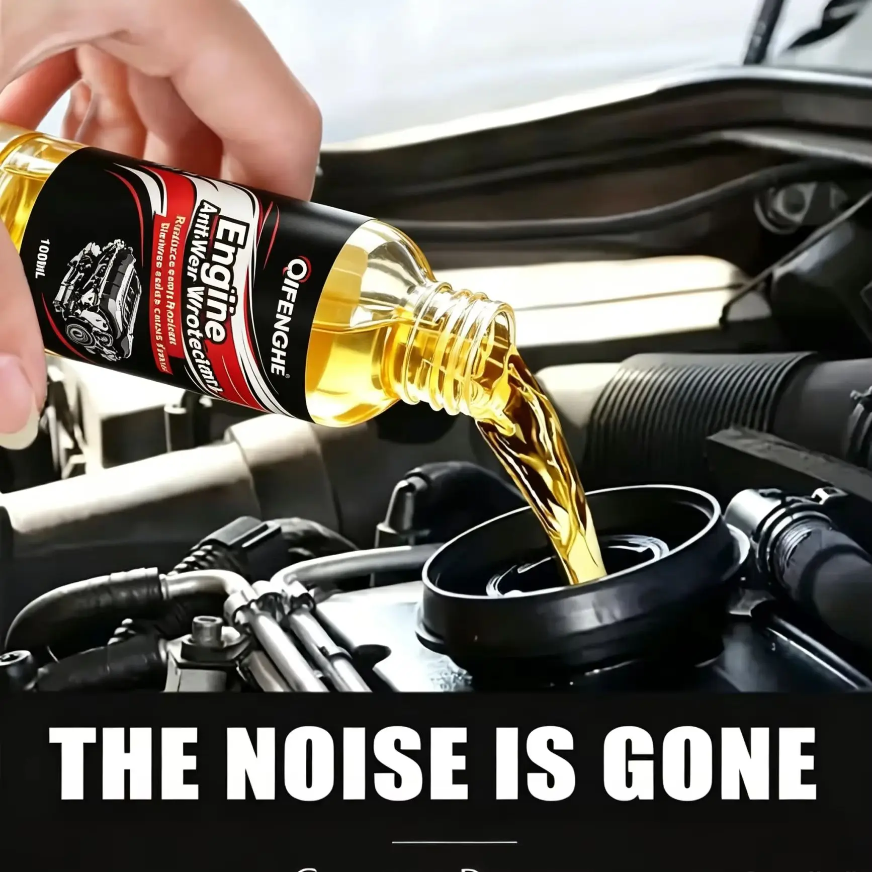 100ML Engine Anti-Wear Protectant Reduces Engine Noise Fast Seals Cracks No Professional Tools Car Truck SUV Engine Maintenance