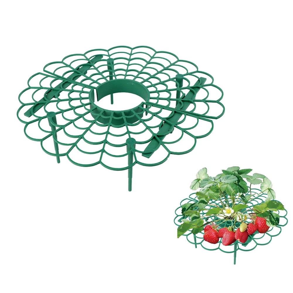 5pcs Strawberry Fruit Stand Growing Frame Rack Balcony Vegetable Planting Rack Support Flower Climbing Vine Pillar Plant Tray