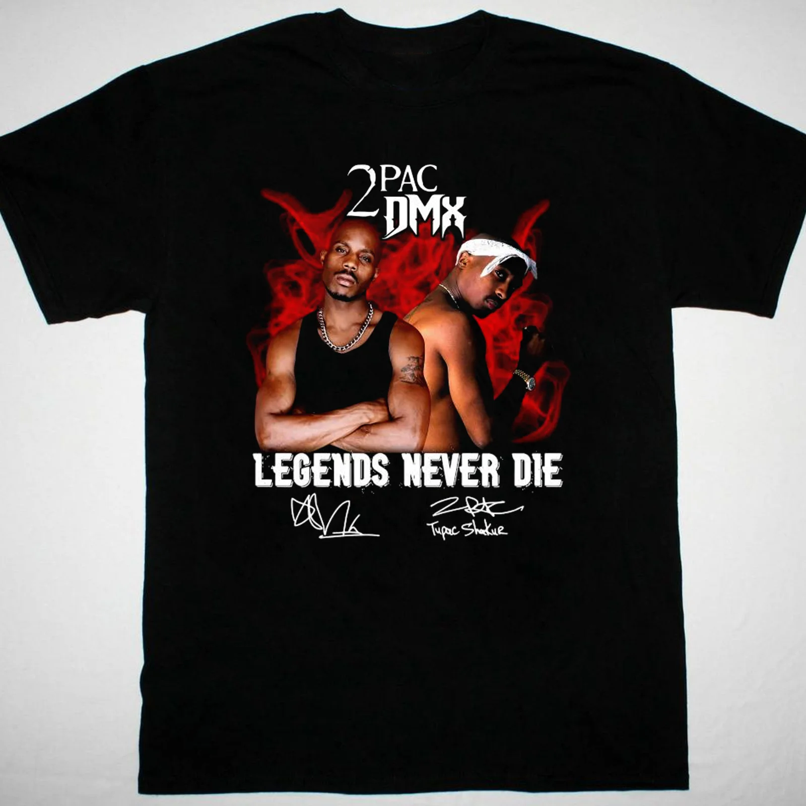 

Dmx Tupac Legends Never Die Black хлопок унисекс