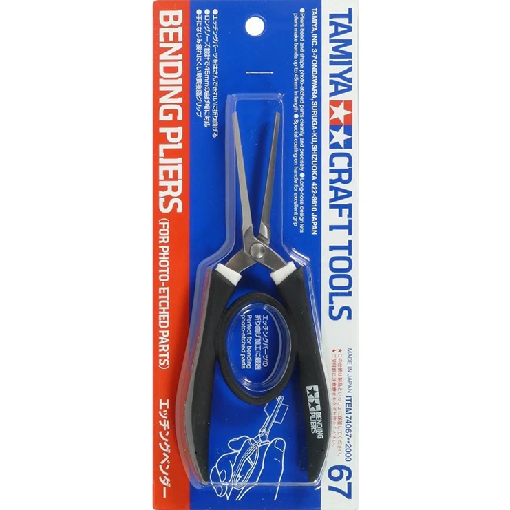 TAMIYA 74067 Model tool Long-nosed bending pliers for etching film Suitable for model etching production and installation