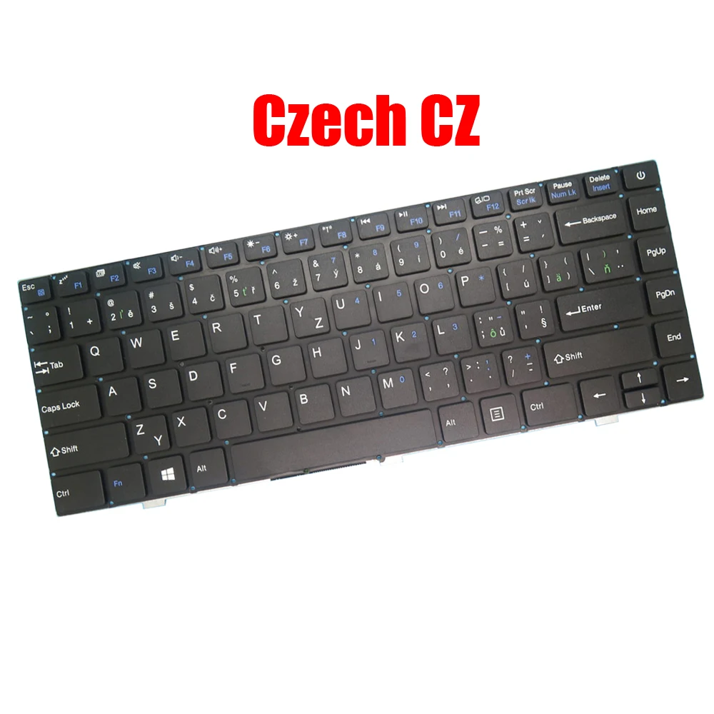 

Клавиатура ноутбука UMAX для VisionBook 13Wa Pro Czech CZ UMM23013A без рамки, новая