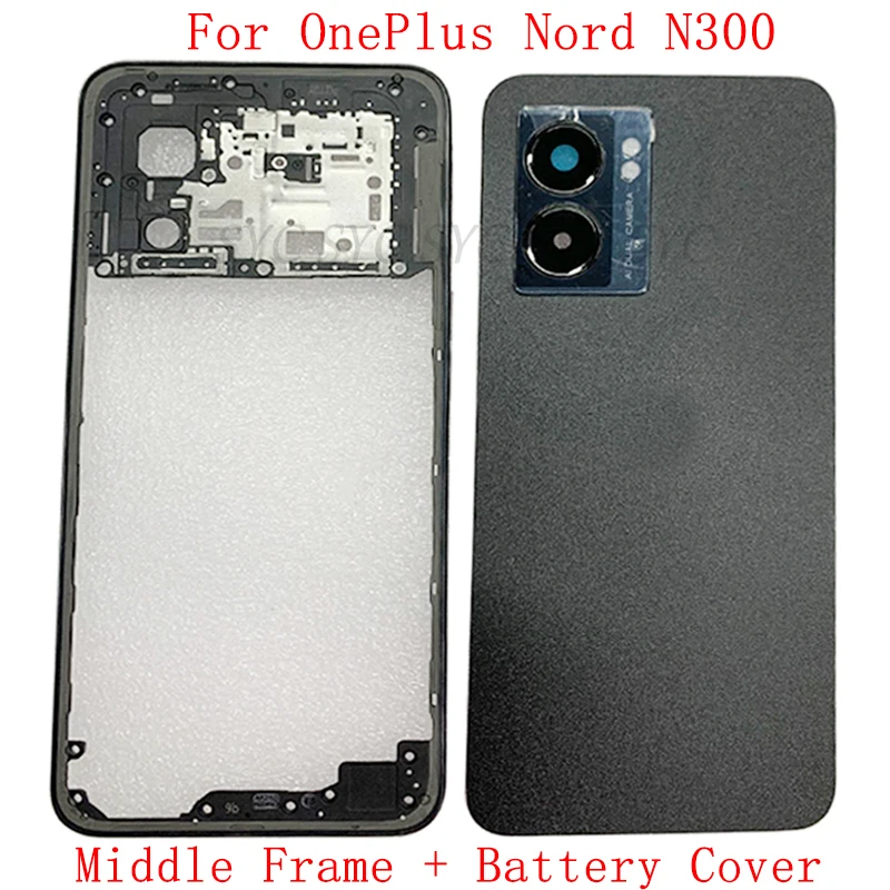 

Средняя рамка ЖК-дисплея, корпус шасси для OnePlus Nord N300, задняя крышка батарейного отсека, запасные части
