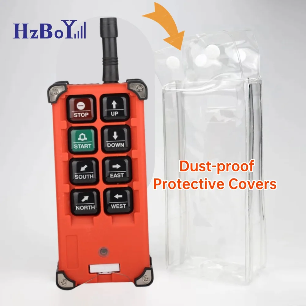 

Transparent PVC Dust‑Proof Protective Cover for F21‑E1B Crane & Hoist Remote Control – 5pcs